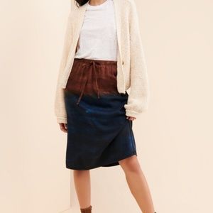 Cloth & Stone Kira Tie-Dye Midi Skirt M NWT